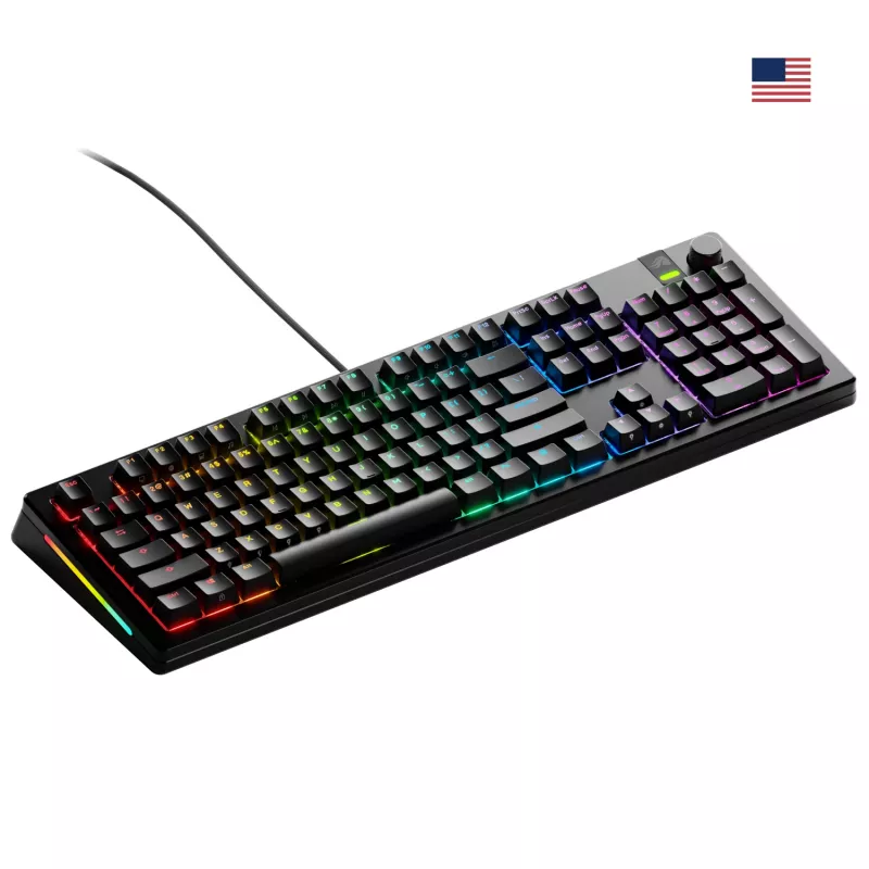 Teclado gaming mecánico GLORIOUS GMMK 3 PRO 100% Prebuilt Cableado USB Negro US QWERTY RGB
