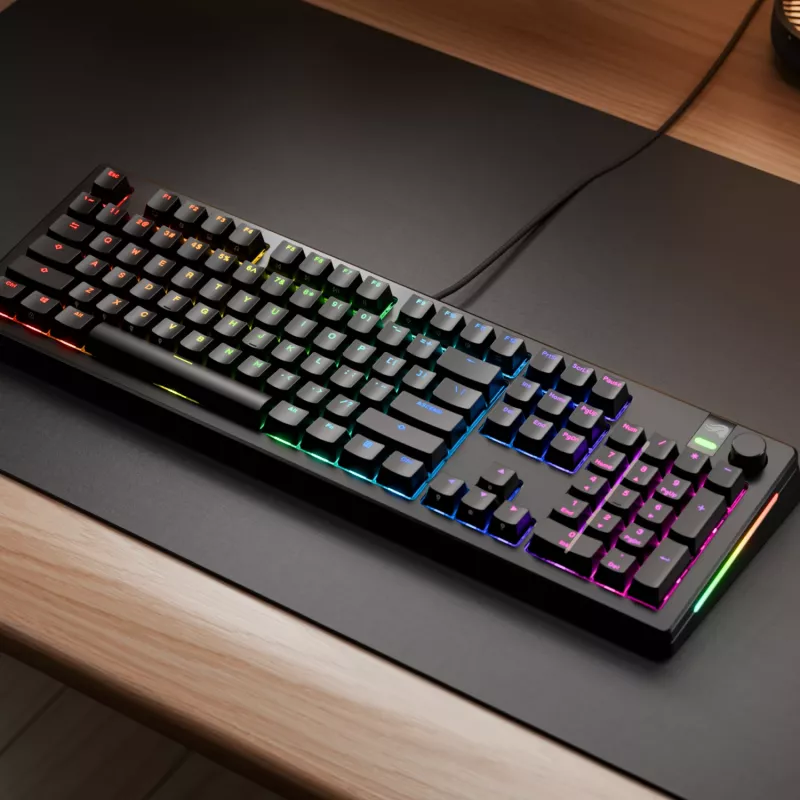 Teclado gaming mecánico GLORIOUS GMMK 3 PRO 100% Prebuilt Cableado USB Negro US QWERTY RGB