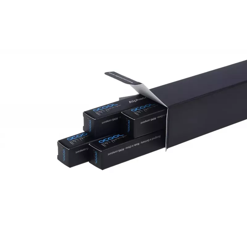 Alphacool HardTube 18439 tubo rígido de acrílico (PMMA) 13/10 mm, 60 cm, transparente, juego de 4 uds.