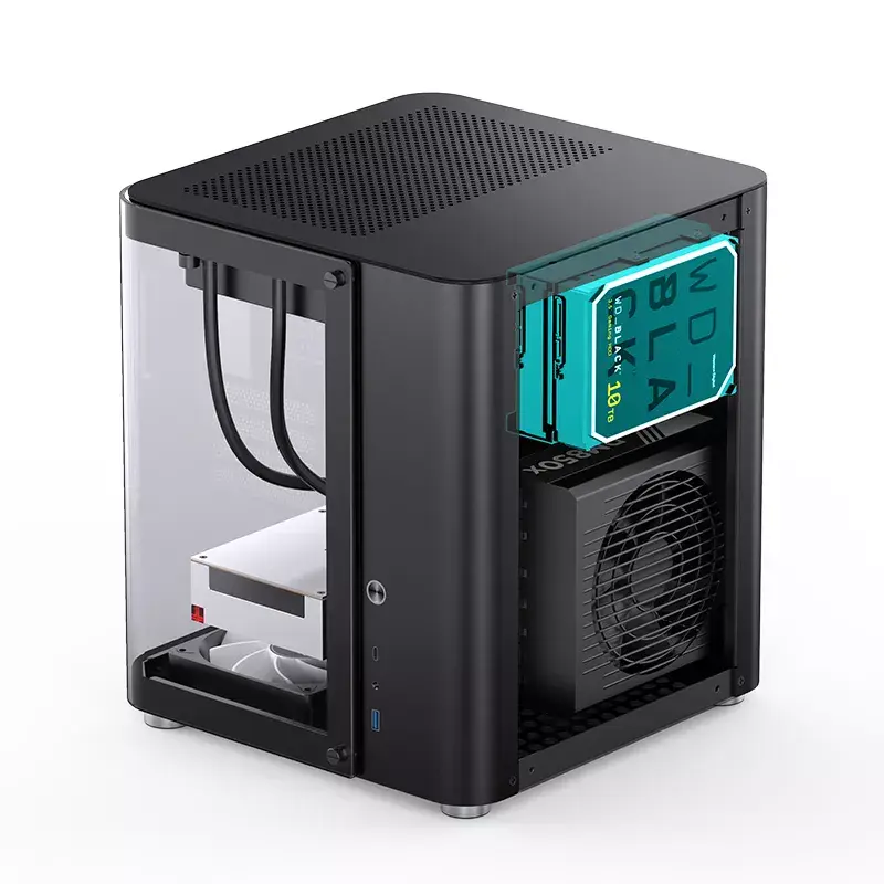 Carcasa PC Jonsbo TK-1 2.0 Mini Tower Negro