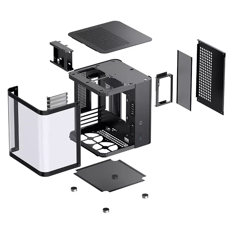 Carcasa PC Jonsbo TK-1 2.0 Mini Tower Negro