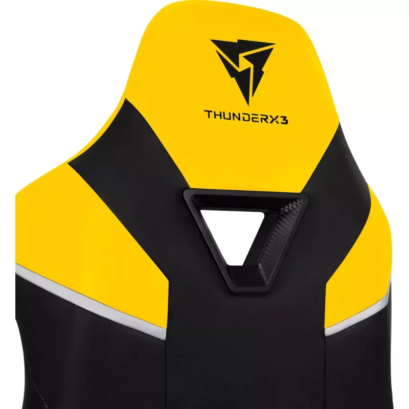 Silla gaming universal ThunderX3 TC5 Air Tech Asiento acolchado Negro Amarillo