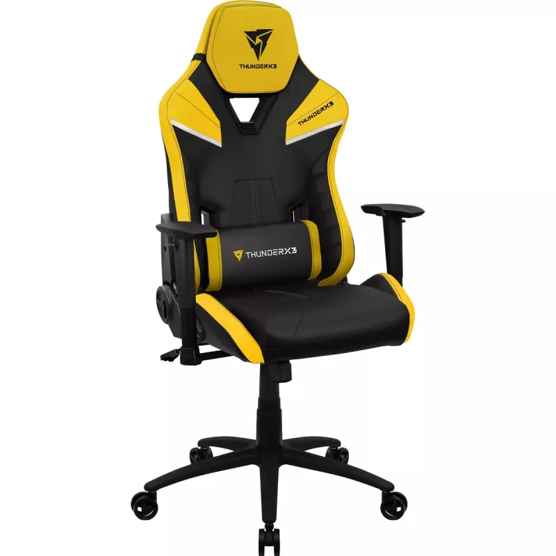 Silla gaming universal ThunderX3 TC5 Air Tech Asiento acolchado Negro Amarillo