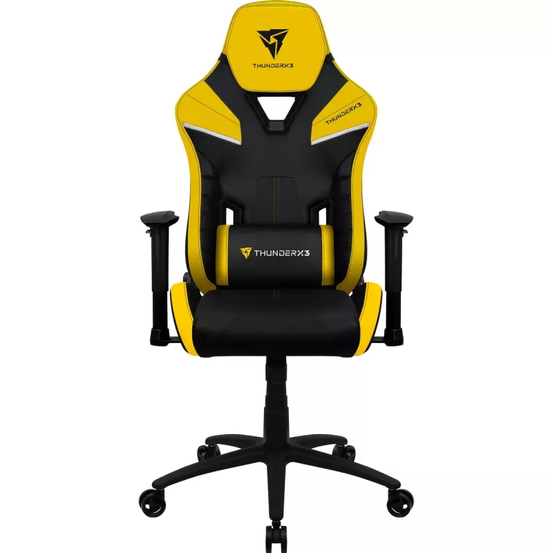 Silla gaming universal ThunderX3 TC5 Air Tech Asiento acolchado Negro Amarillo