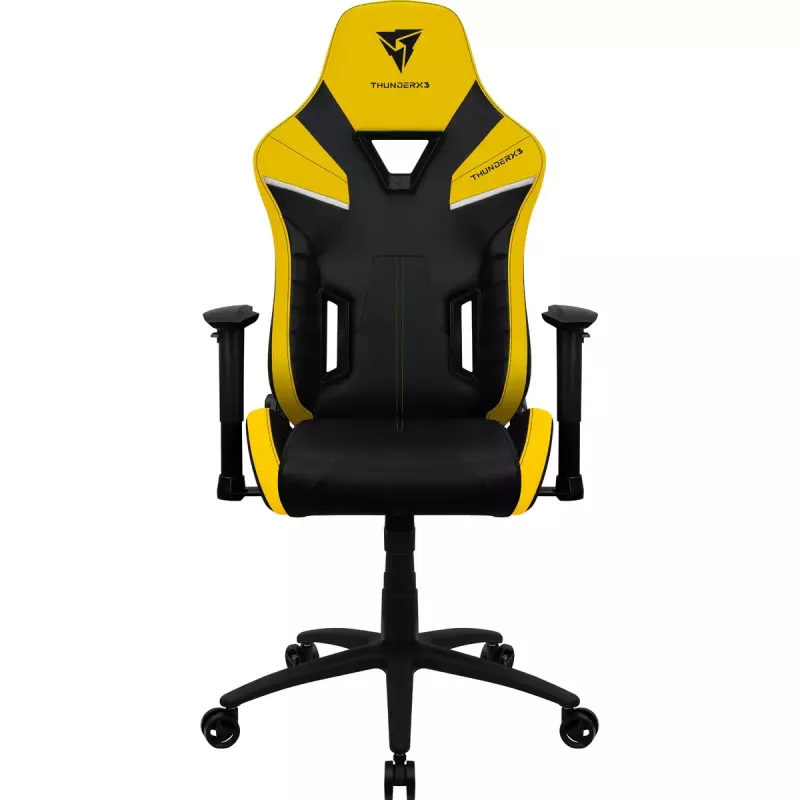 Silla gaming universal ThunderX3 TC5 Air Tech Asiento acolchado Negro Amarillo