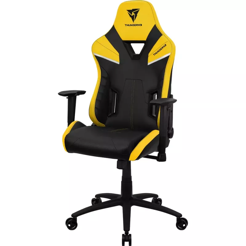 Silla gaming universal ThunderX3 TC5 Air Tech Asiento acolchado Negro Amarillo