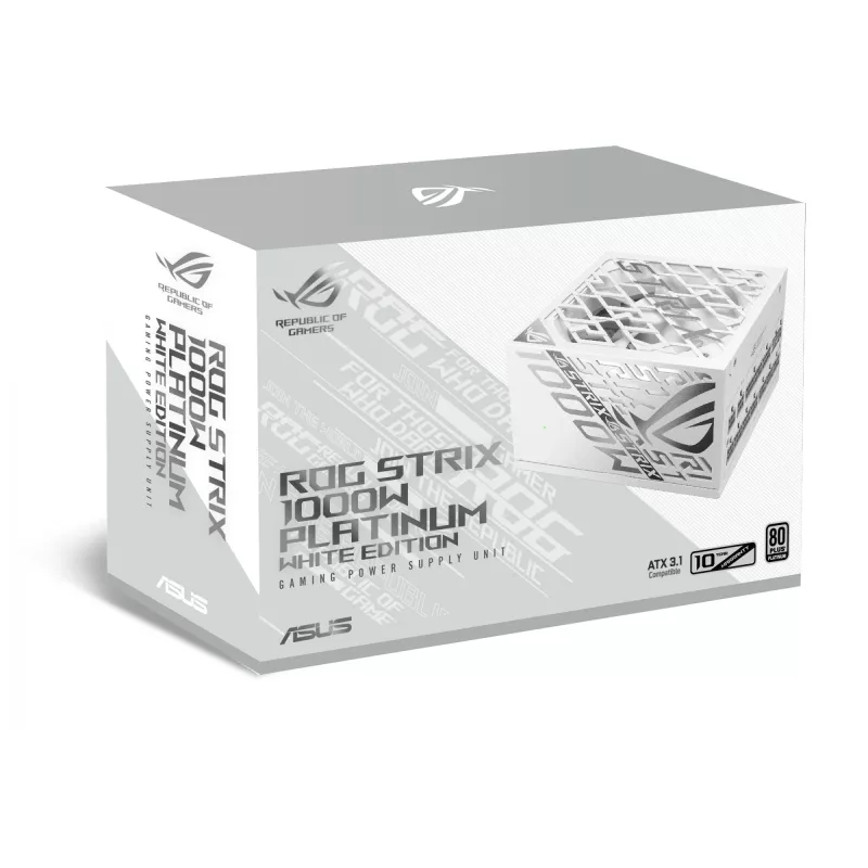Fuente de alimentación ASUS ROG -STRIX-1000P-GAMING-WHITE 1000 W 20+4 pin ATX ATX