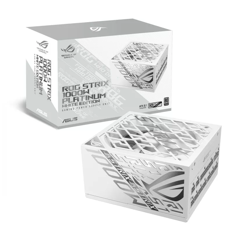 Fuente de alimentación ASUS ROG -STRIX-1000P-GAMING-WHITE 1000 W 20+4 pin ATX ATX