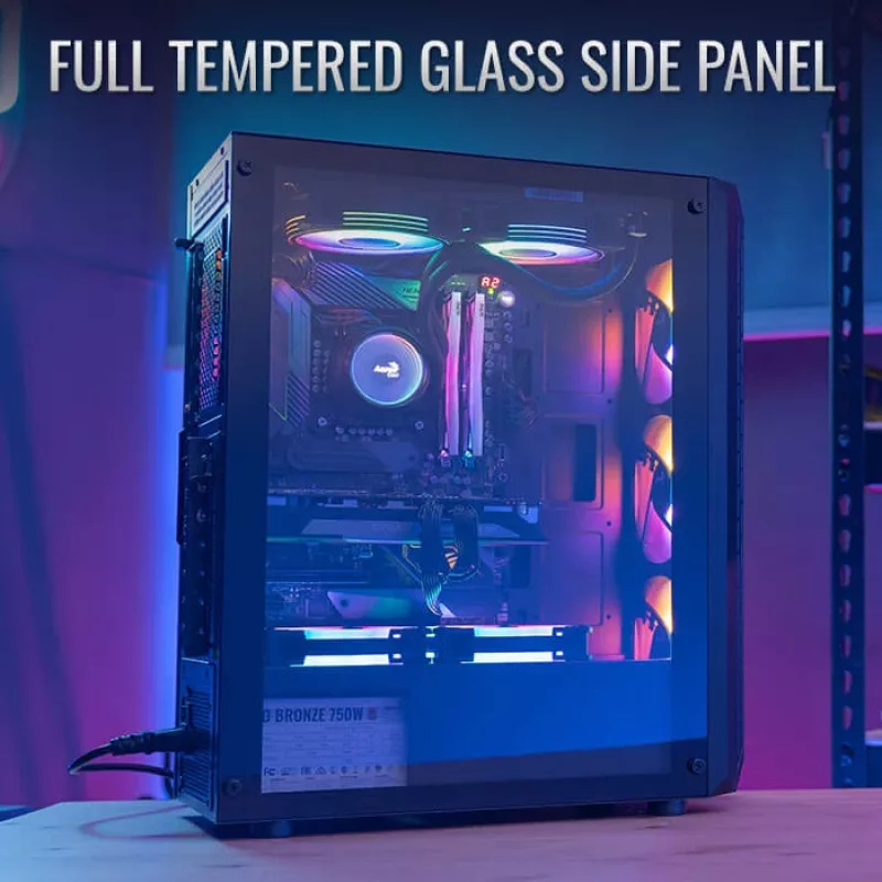 Carcasa PC Aerocool Beam-G-BK-V1 Mini Tower Negro