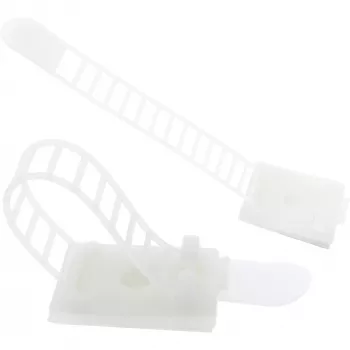 Abrazadera para cables ajustable InLine 64 mm natural 10 uds.