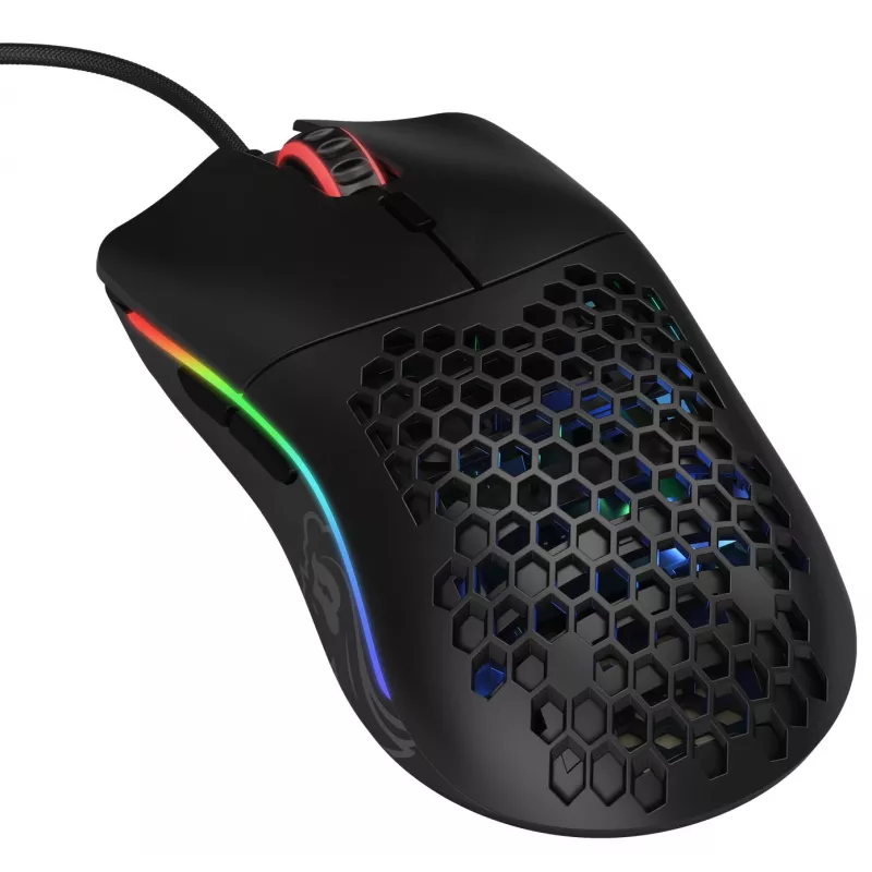Ratón Glorious Gaming Glorious Model O- Regular (Negro), diestro, óptico, USB Type-A, 3200 DPI, Negro