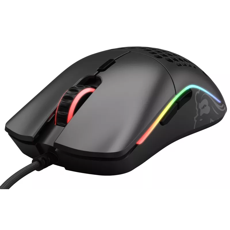 Ratón Glorious Gaming Glorious Model O- Regular (Negro), diestro, óptico, USB Type-A, 3200 DPI, Negro