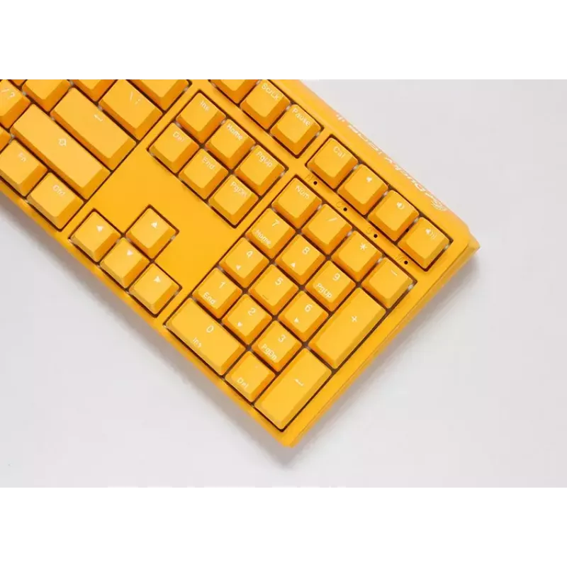 Teclado Ducky One 3 Amarillo gaming USB alemán mecánico RGB