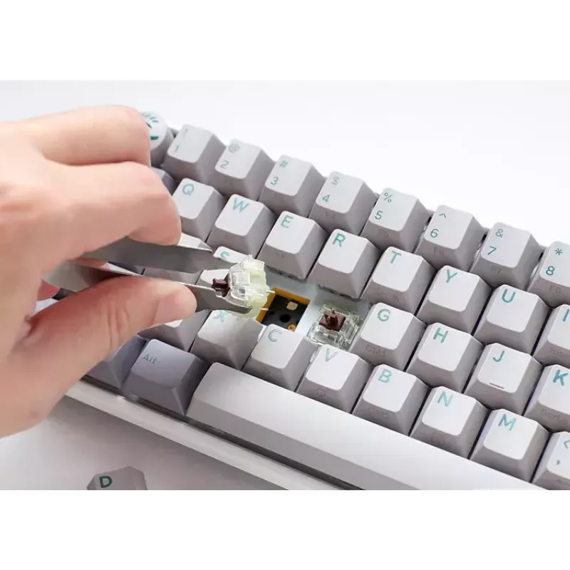 Teclado Ducky One 3 Mini gaming USB Gris mecánico RGB