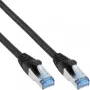 Cable de red InLine S/FTP PiMF Cat.6A libre de halógenos 500MHz negro 10m