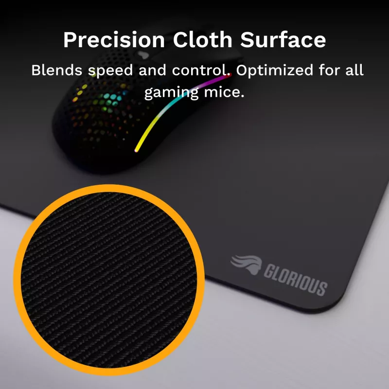 Alfombrilla de ratón Glorious Gaming Glorious Mouse Pad 2 XL sin bordes negra