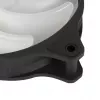 Ventilador Silverstone Air Blazer 120R 12 cm negro transparente rodamiento hidráulico