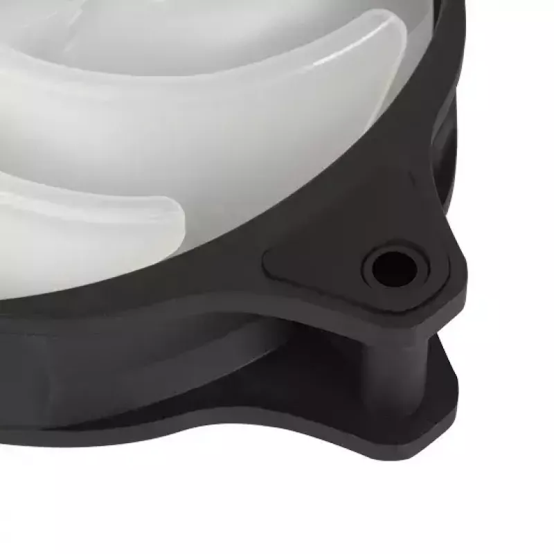 Ventilador Silverstone Air Blazer 120R 12 cm negro transparente rodamiento hidráulico
