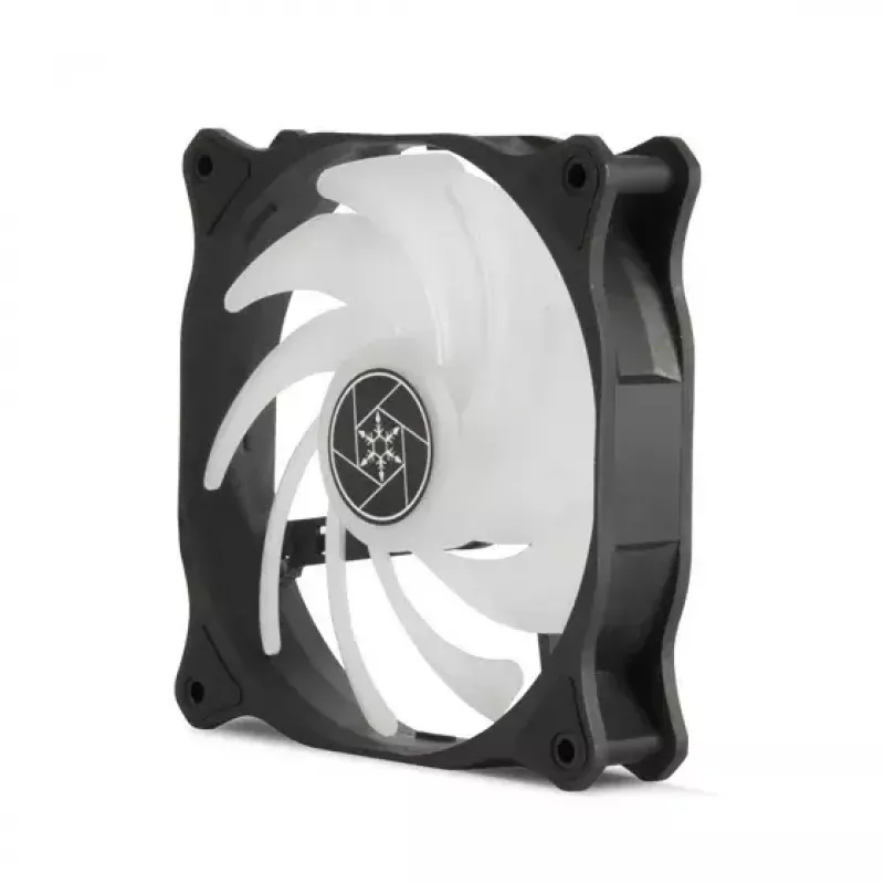 Ventilador Silverstone Air Blazer 120R 12 cm negro transparente rodamiento hidráulico