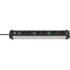 Regleta de alimentación Brennenstuhl 1391030601 3m 6 tomas de corriente para interior negro plata