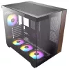 Caja de PC Antec CX800 torre Midi negra, efecto madera