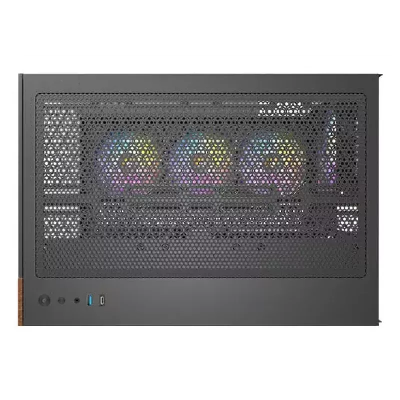 Caja de PC Antec CX800 torre Midi negra, efecto madera