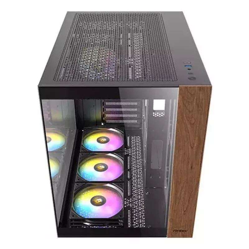 Caja de PC Antec CX800 torre Midi negra, efecto madera