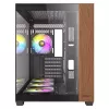 Caja de PC Antec CX800 torre Midi negra, efecto madera