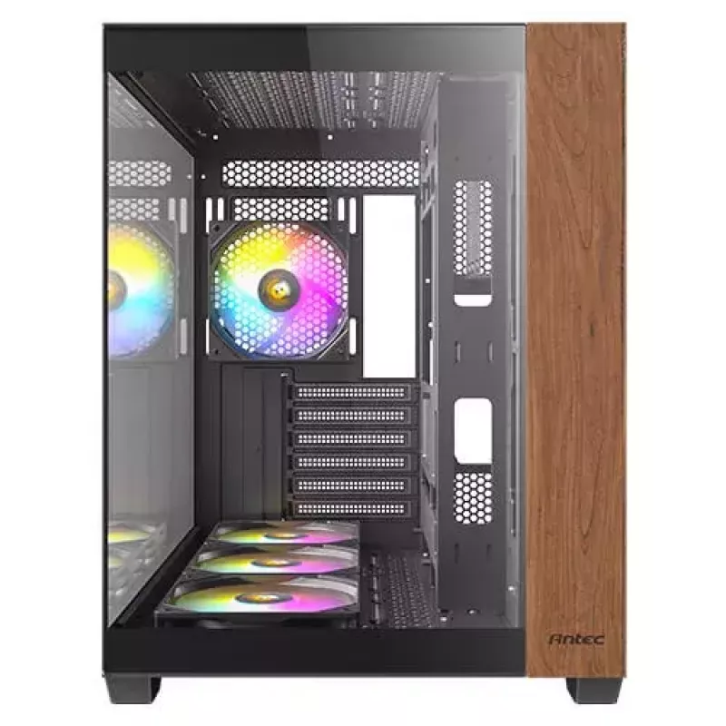 Caja de PC Antec CX800 torre Midi negra, efecto madera