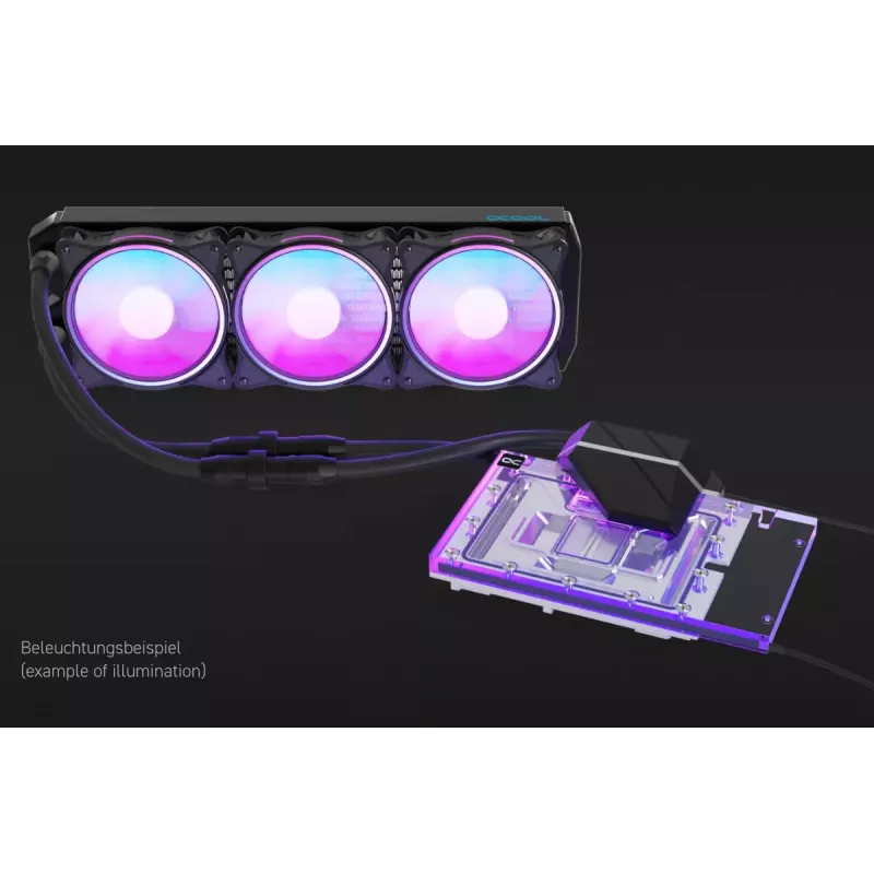 Alphacool Eiswolf 2 AIO 360 mm refrigeración de GPU para RTX 4090 Founders Edition con backplate
