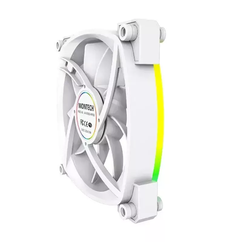 Módulo de ventilador Montech AX120 PWM 120mm 12V 3-pin 4-pin blanco