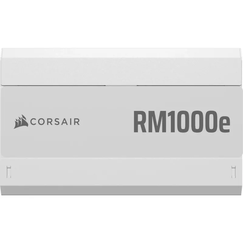 Fuente de alimentación CORSAIR RMe Series RM1000e — 1000 W, ATX 3.1, 80 PLUS Gold, totalmente modular, blanca, ventilador de 120 mm