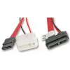 Akasa AK-CB050-40 cable combo SATA, de Slimline SATA a SATA / Molex, 0,4 m