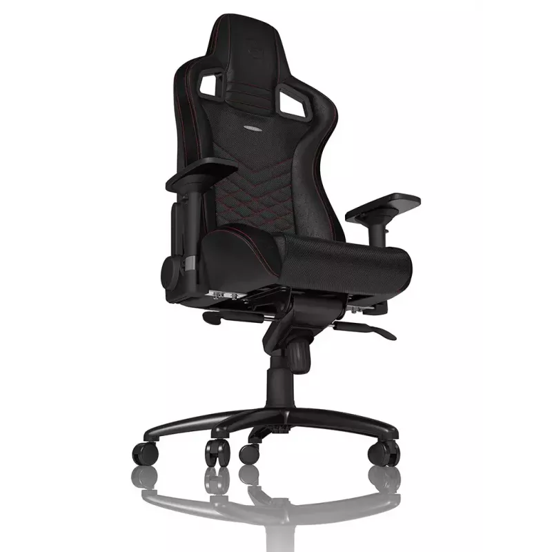 Silla gaming noblechairs EPIC asiento acolchado negro rojo 120 kg