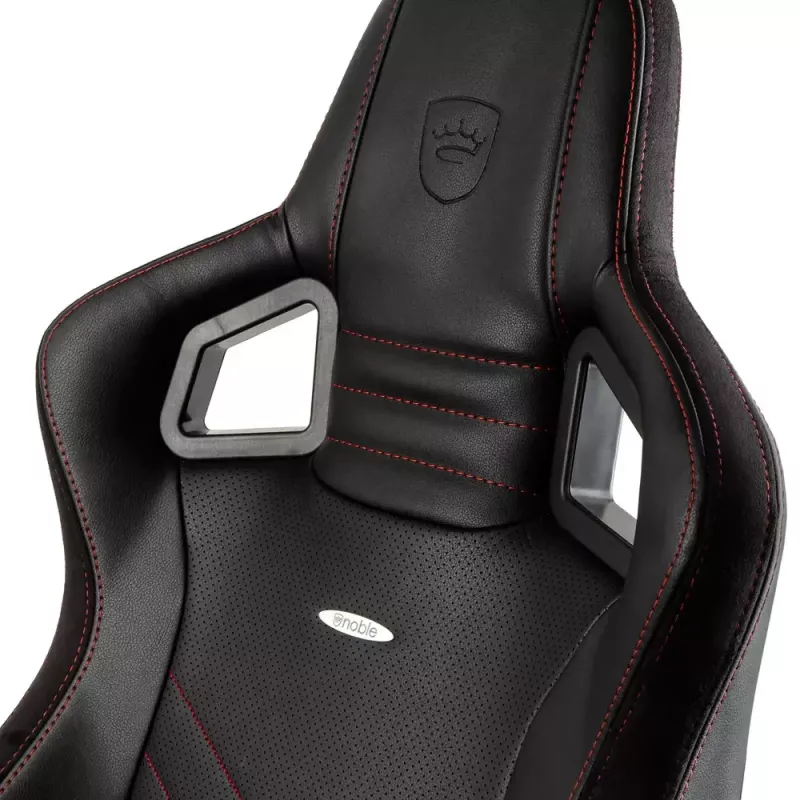 Silla gaming noblechairs EPIC asiento acolchado negro rojo 120 kg