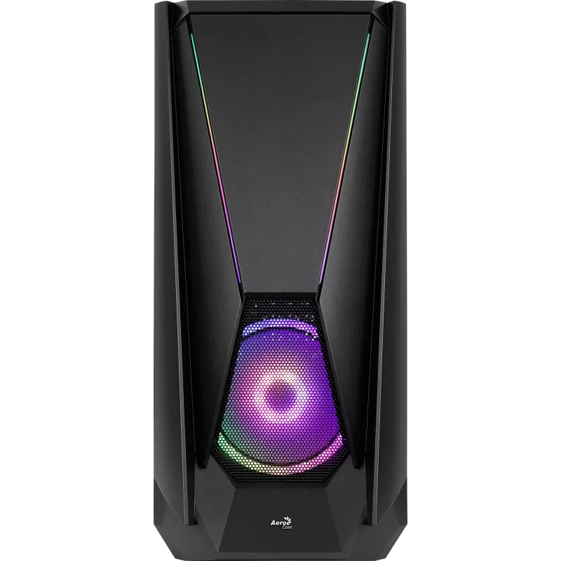 Aerocool Visor torre Midi negra
