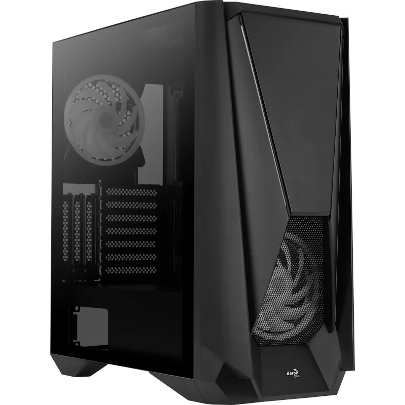 Aerocool Visor torre Midi negra