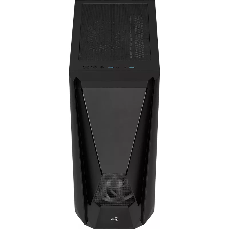 Aerocool Visor torre Midi negra