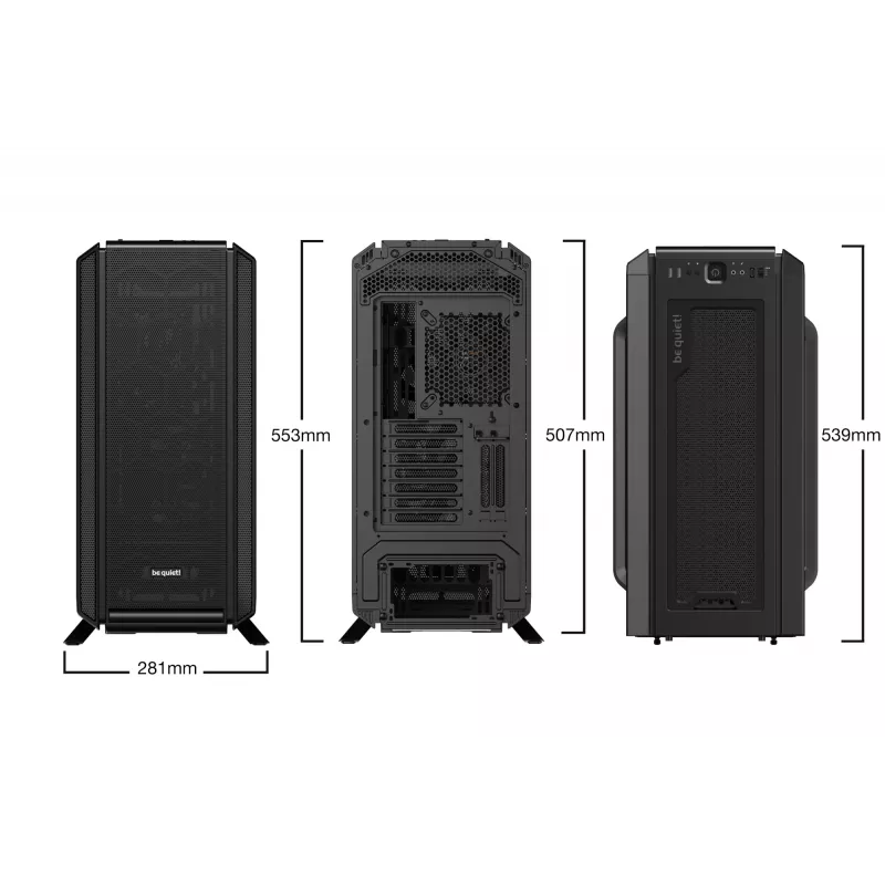 Caja de PC be quiet! Silent Base 802 Window negra torre Midi
