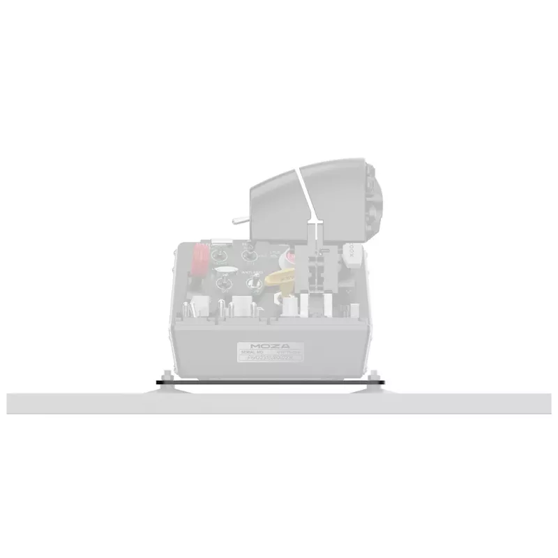Placa de soporte de vuelo Moza Racing, adaptador de montaje para base de vuelo, negro, acero, MOZA Flight Base, palanca de gases MOZA, 220 mm, 220 mm