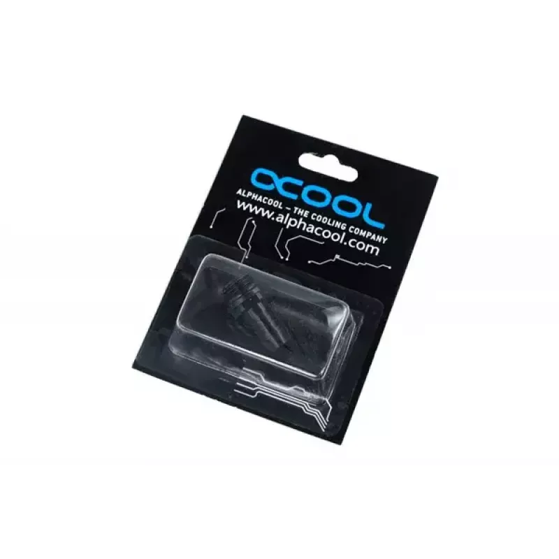 Racor Alphacool 17093 latón negro 22 mm de altura 1 cm de diámetro