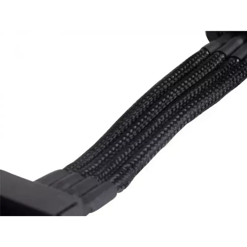 SilverStone SST-PP07-BTSB cable alargador de Molex de 4 pines a 4x SATA, 300 mm, negro