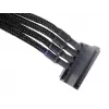 SilverStone SST-PP07-BTSB cable alargador de Molex de 4 pines a 4x SATA, 300 mm, negro