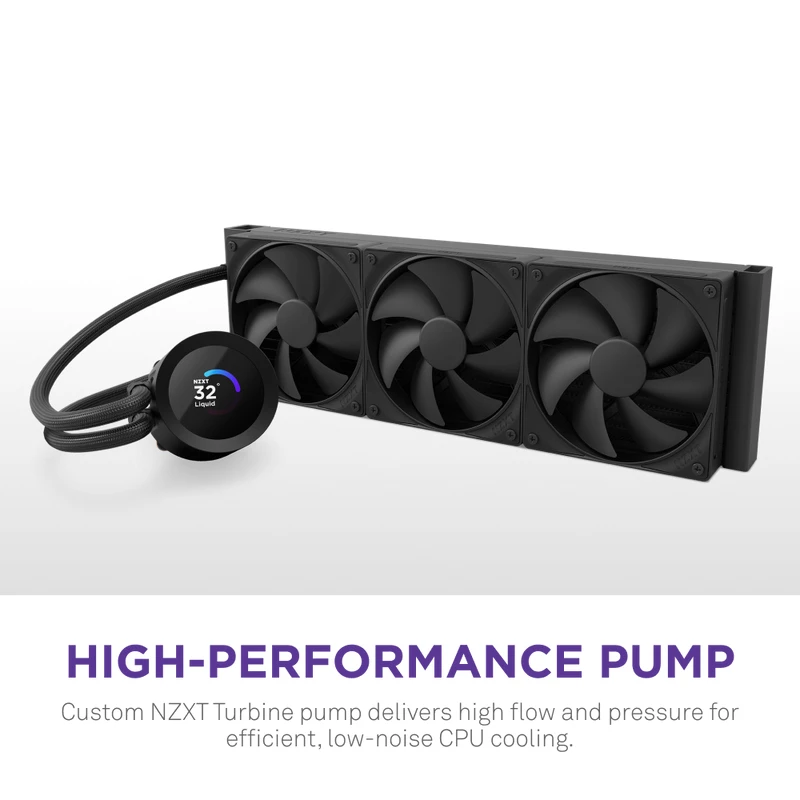 Refrigeración líquida todo en uno NZXT Kraken Plus 360 12 cm Negro Fluid Dynamic Bearing