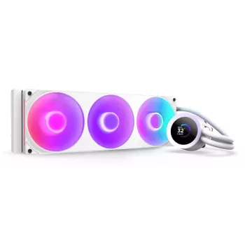 Refrigeración líquida todo en uno NZXT Kraken Plus 360 RGB Blanco 500–2400 rpm