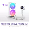 Refrigeración líquida todo en uno para CPU NZXT Kraken Plus RGB 240 — ventilador de 120 mm, rodamiento FDB, blanco