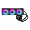 Refrigeración líquida todo en uno ASUS TUF Gaming LC III 360 ARGB LCD — radiador de 360 mm, 3 ventiladores de 120 mm, socket AM5/AM4/LGA1700/LGA1200, negro