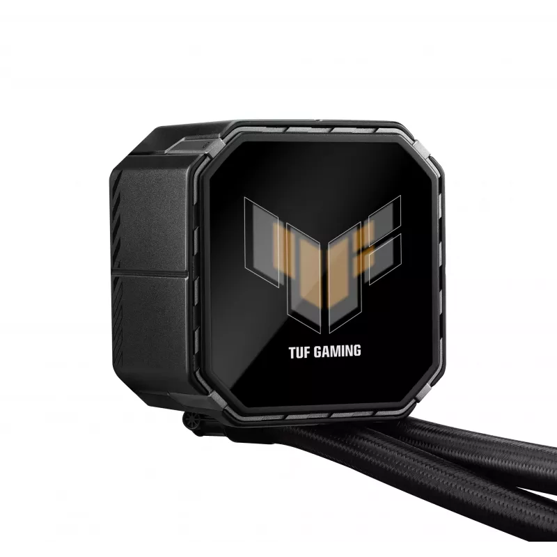 Refrigeración líquida todo en uno ASUS TUF Gaming LC III 360 ARGB LCD — radiador de 360 mm, 3 ventiladores de 120 mm, socket AM5/AM4/LGA1700/LGA1200, negro