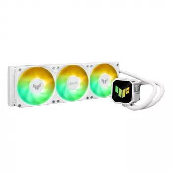 Refrigeración líquida todo en uno ASUS TUF Gaming LC III 360 ARGB White Edition – 360 mm, ventilador de 120 mm, compatible con LGA1700/1200, AM4/AM5
