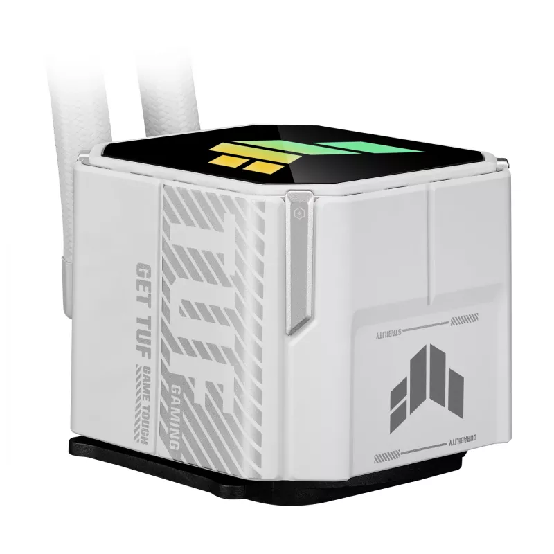 Refrigeración líquida todo en uno ASUS TUF Gaming LC III 360 ARGB White Edition – 360 mm, ventilador de 120 mm, compatible con LGA1700/1200, AM4/AM5
